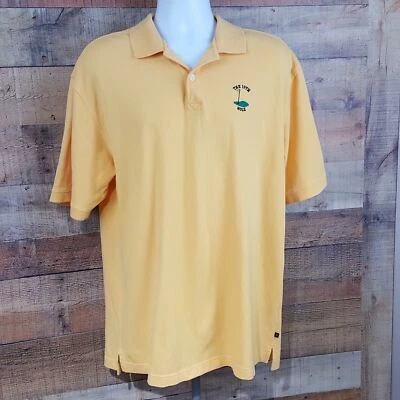 Polo de golf Callaway para hombre talla L amarillo peinado algodón I4 Foto 1 de 4