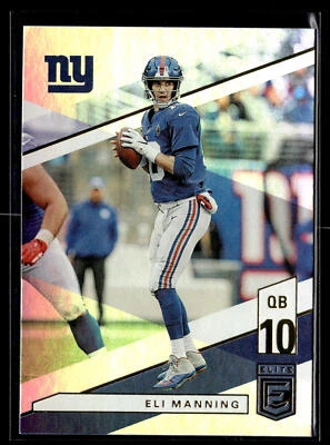 2019 Donruss Elite Eli Manning 78 New York Giants - Image 1 of 2