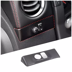 Matte Real Carbon Fiber Side View Adjust Trim Cover Fits Nissan GTR R35 08-16 - Picture 1 of 15