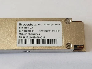 Genuine Brocade 57-1000294-01 QSFP+ XBR-000245 4x16G SWL FC 850nm 100m MMF MTP - Picture 1 of 6