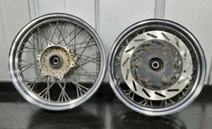 01-09 YAMAHA V STAR 1100 XVS1100 FRONT REAR WHEEL RIM SET RIMS WHEELS 03 04 05 - Picture 1 of 10