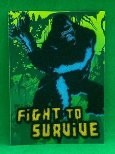 King Kong Topps 2005 Peter Jackson Movie FLOCKED FUR card #4