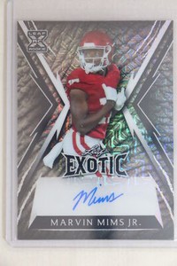 Marvin Mims - 2023 Leaf Exotic Football Autograph #3/7