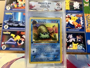 1999 Pokemon Fossil 1st Edition Omanyte SRG 8 - Picture 1 of 3
