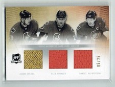 09 10 UD The Cup Trios  Jason Spezza--Alex Kovalev--D Alfredsson  /25  Jerseys
