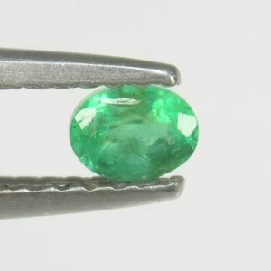 0.21 Ct~1$ No Reserve Auction Natural Zambian Emerald Oval Cut,Zambia - E180 - Imagen 1 de 2