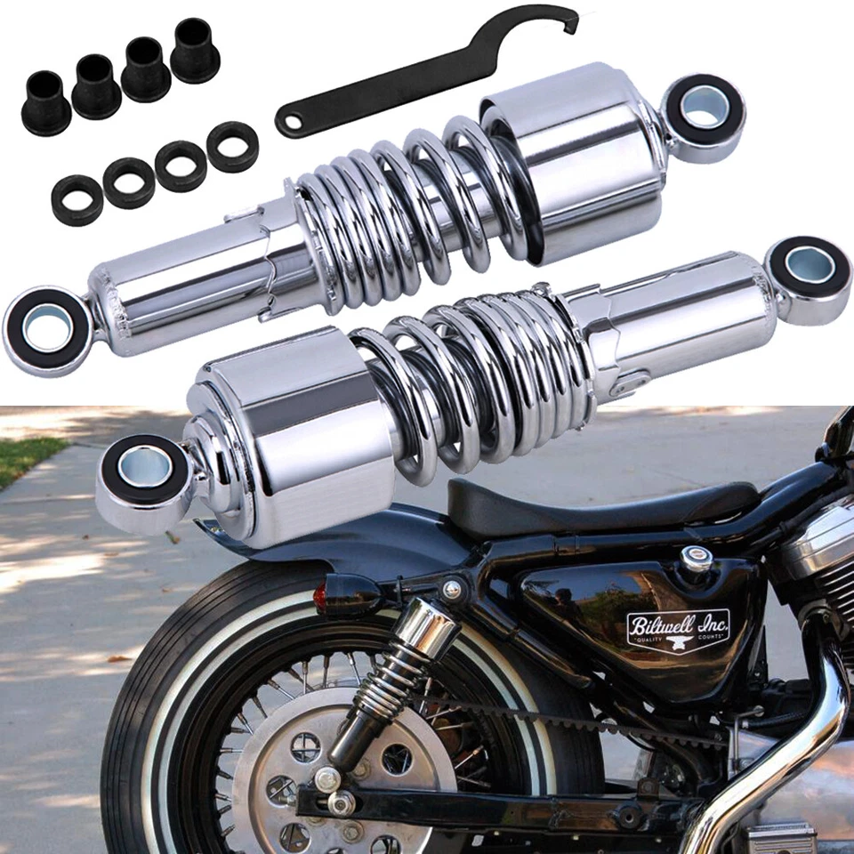 10.5" Rear Absorber Shocks Lowering For Harley Sportster Dyna Wide Glide FXDWG - Изображение 1 из 4