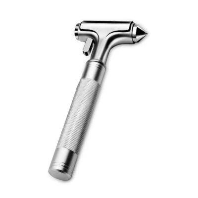Martillo de seguridad de metal para automóvil cortador de cinturón de seguridad ventana de escape de emergencia interruptor de vidrio Foto 1 de 4