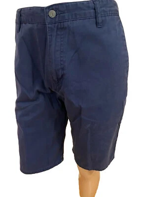 Volcom Shorts 34 W X 10.5 Men’s Flat Front 4 Pocket Twill Medium Blue -C Details - Image 1 of 4