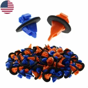 100 un. clips de moldeo naranja y azul para Toyota 4Runner Sequoia Tacoma - Imagen 1 de 5