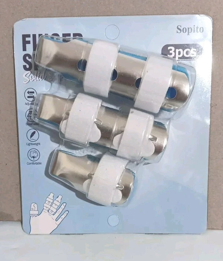 3x Férula de dedo Soporte para dedos para artritis Alisar dedos rotos Foto 1 de 1