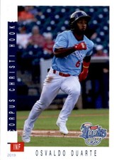 2019 Corpus Christi Hooks Grandstand #10 Osvaldo Duarte Dominican Republic Card