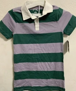 ⚡️Art Class Rugby Striped Polo Dress Purple Green (Size Medium) - Picture 1 of 3