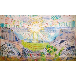 Edvard Munch, The Sun, 1911, 100% Cotton Art Paper, 12" x 20" - Picture 1 of 10