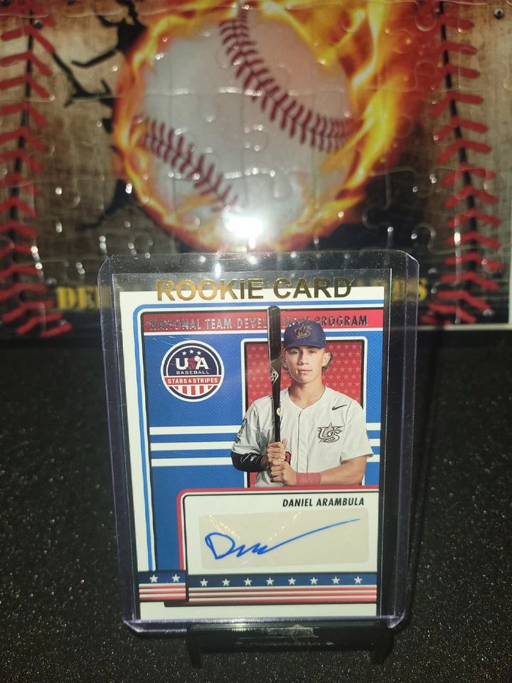 2023 PANINI STARS AND STRIPES AUTO #NTDP-DA DANIEL ARAMBULA - Image 1 of 2