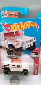 Hot Wheels - Mainline / Hummer Humvee - White - Rescue - Model Vehicle x1 - Picture 1 of 3
