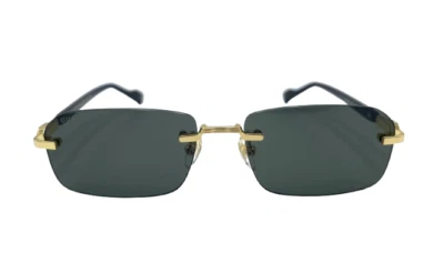 GUCCI GG1221S GOLD-BLACK-GREY 56-16-140 - Image 1 of 4