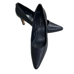 Scarpe decolte classiche a punta Brooks Brothers 346 tacco TAGLIA 8,5 pelle nera - Foto 1 di 9