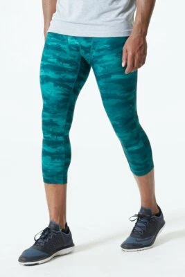 Medias para correr MPG Bandit de 3/4 de longitud verde camuflaje talla grande L  Foto 1 de 4