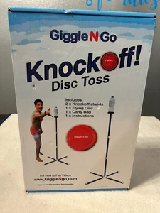 GIGGLE N GO Knock Off Toss Giochi da Esterno - Giochi da Giardino per Bambini e Famiglia - Disco - Foto 1 di 3