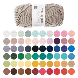 Rico Knitting Wool Yarn Creative Cotton Aran Vegan Crochet - Picture 1 of 64