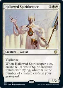 HALLOWED SPIRITKEEPER mtg NM-M Commander Crimson Vow Rare 1 Card - Picture 1 of 1