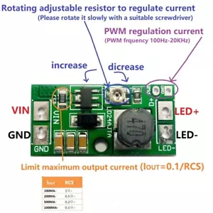 DC 6-24V 20W Multifunktion LED Treiber PWM Controller Step-Down Konstantstrom - Bild 1 von 7