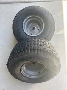 Set of 2 - 20x8.00-8 Lawn Mower Tractor TIRE WHEEL Assembly 4 ply 3/4" ID NHS - Picture 1 of 7