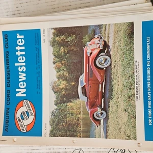 Auburn Cord Duesenberg Club Newsletter From 1980 to 1996 - Picture 1 of 2
