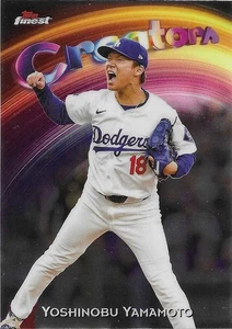 2025 Topps Finest YOSHINOBU YAMAMOTO #C-30 Creators - Dodgers free ship x1 - Picture 1 of 2