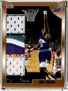 2022-23 Jersey Fusion Karl Malone Jersey 3 colors 3/50 Utah Jazz #145 - Picture 1 of 2