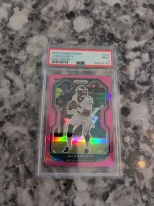 2020 Panini Prizm - Rookie #343 Jalen Hurts (RC) Pink Prizm PSA 9 - Picture 1 of 13