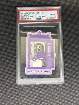 Gengar Pokemon Center Card Sticker Pikachu Award Delivery! Holo Japanese PSA 10 - Image 1 of 2