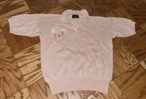 Vintage Angenie Size M Embroidered Ramie/cotton Top - Picture 1 of 11