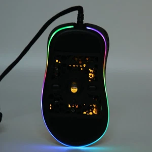 Black Gaming Mouse Stable Transmission Comfortable Grip Flexible Opera-tion NEW - Afbeelding 1 van 12
