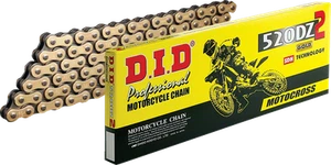 DID 520 DZ2 - Drive Chain - 100 Links - Gold and Black M520DZ2X100RB - Picture 1 of 1
