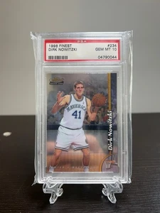 1998 Topps Finest #234 Dirk Nowitzki Rookie PSA 10 Gem - Picture 1 of 2