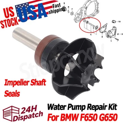 Water Pump Repair Kit For BMW F & G Bike F650 11 51 2 343 451 Impeller Shaft US Foto 1 de 4