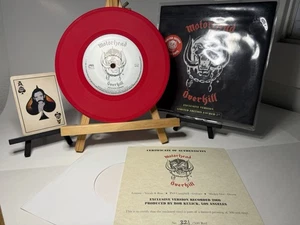 2016 Motörhead Overkill 7” Inch Cleopatra Limited Editon Red Vinyl Never Played - Picture 1 of 6