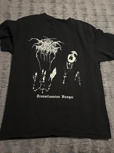 Rare Vintage Transilvanian Hunger Darkthrone Black Metal Band Norwegian Large - Picture 1 of 3