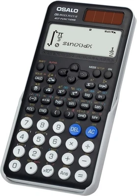 OSALO Scientific Calculator 417 Function 2 Line 10+2 Digits Written Display Sola - Image 1 of 4