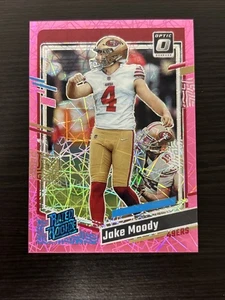 Donruss Optic Jake Moody Pink Velocity 2023/novato con clasificación 79 - Imagen 1 de 2