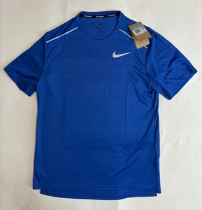 Camiseta para correr Nike Dri-FIT Miler manga corta azul real talla mediana AJ7565-480 - Imagen 1 de 3
