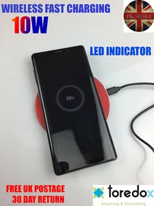 Qi Fast Wireless Charger Charging Pad(Samsung,iPhone 11 Pro X XR XS Max) - Picture 1 of 28