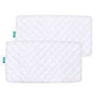 Waterproof Bassinet Mattress Pad Cover Bamboo Surface 2 Pack Multi-size Options