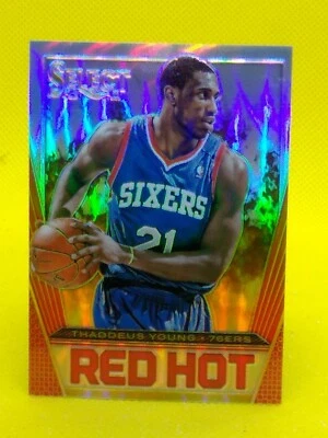 Thaddeus Young 2013-14 Select RED HOT PRIZM #21 ***23/25*** - Image 1 of 2