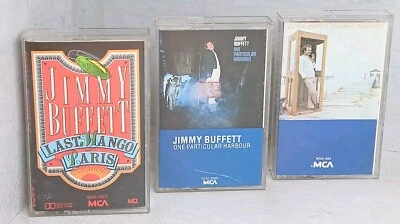 JIMMY BUFFETT 3 Cassettes Last Mango Paris 1 Particular Harbor Coconut Telegraph - Image 1 of 4