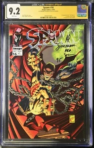 CGC x JSA 9.2 Spawn #16 (1993) Signed by Al Simmons 1st app Anti-Spawn Autograph - Picture 1 of 2