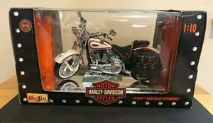 1:10 '97 MAISTO FLSTS Heritage Springer Harley Davidson Motor Cycle Brand New! - Picture 1 of 4