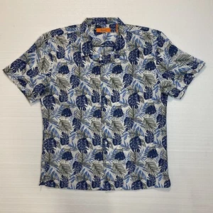 Newport Isle Men's Size XXL Tropical Short Sleeve Polyester Button Front Shirt - Picture 1 of 4